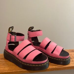 Dr. Martens Platform Pink Gladiator Sandals
